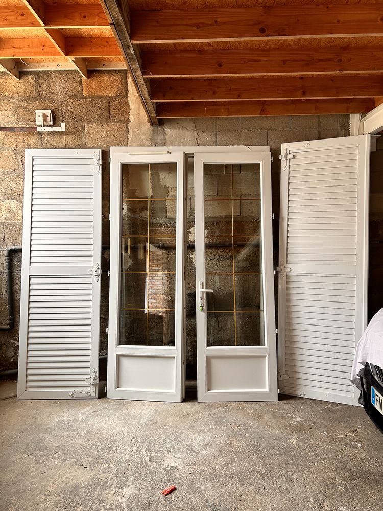 Porte fen�tre avec volet 
PVC blanc 500 Le M�e-sur-Seine (77)