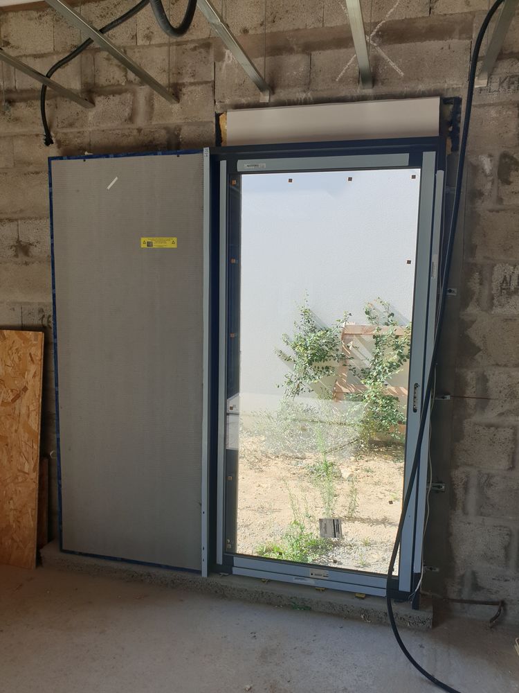  porte fen�tre kline aluminium noir sabl� neuve 1350 La Rochelle (17)