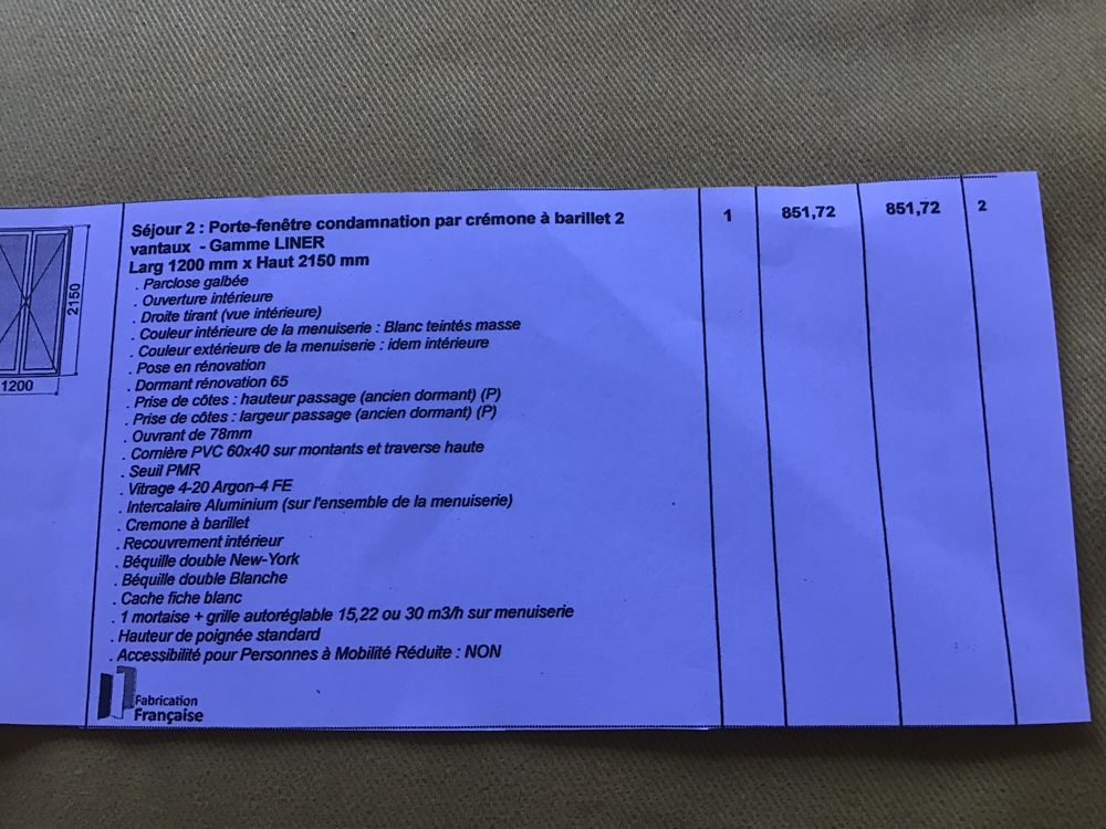 Porte-fen�tre 0 B�ziers (34)