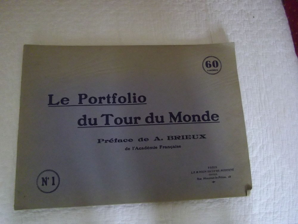 PORTE-FOLIO DU TOUR DU MONDE PREFACE A..DE BRIEUX N�1 10 Bolbec (76)