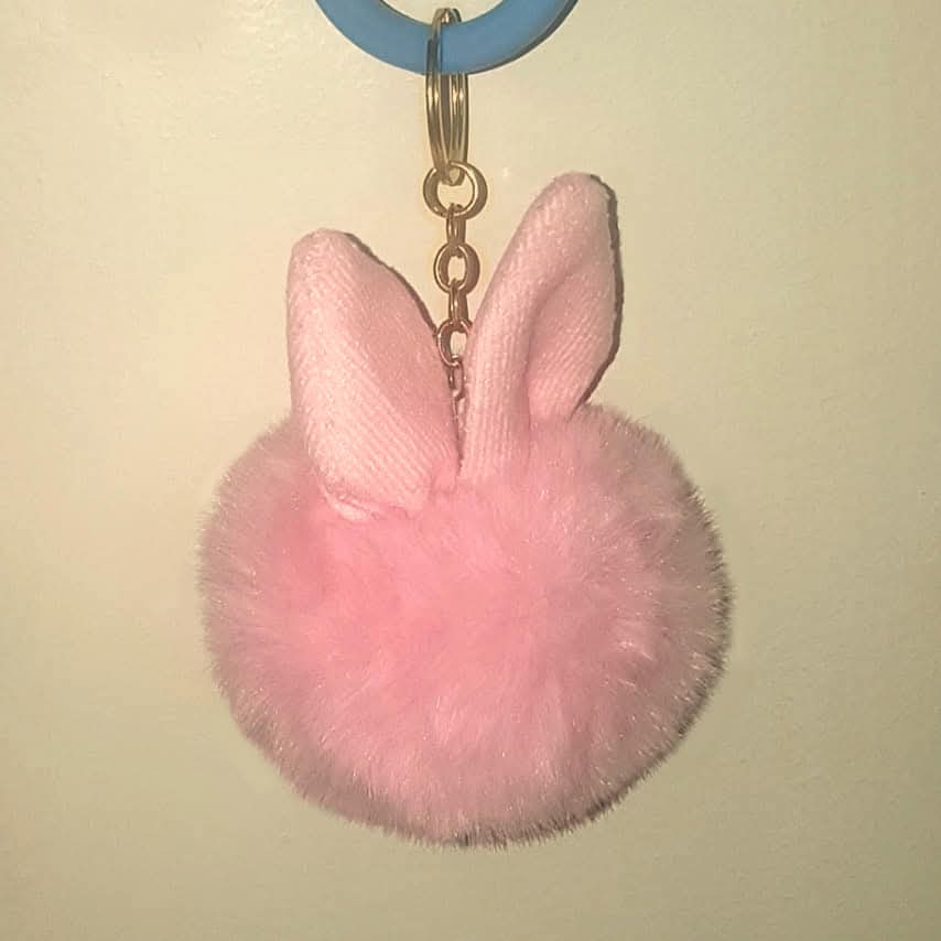 Porte-cl�, gros pompon lapin rose, NEUF 4 Nimes (30)