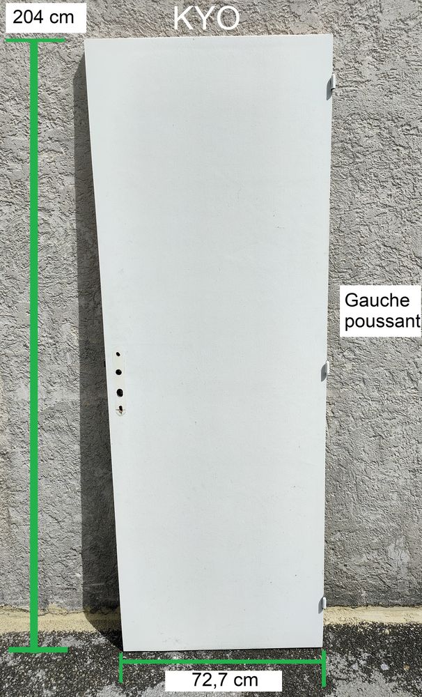Porte int�rieur, Bois blanc, gauche poussant 29 Foncine-le-Haut (39)