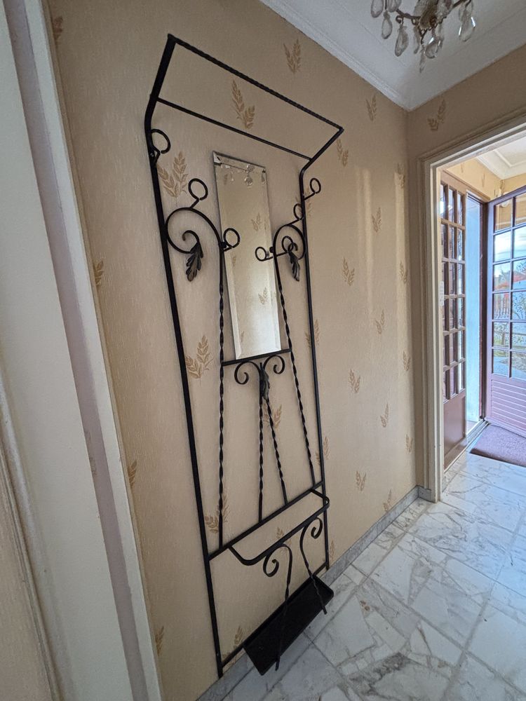 Porte-manteau mural en fer forg� de style vintage 20 Troyes (10)