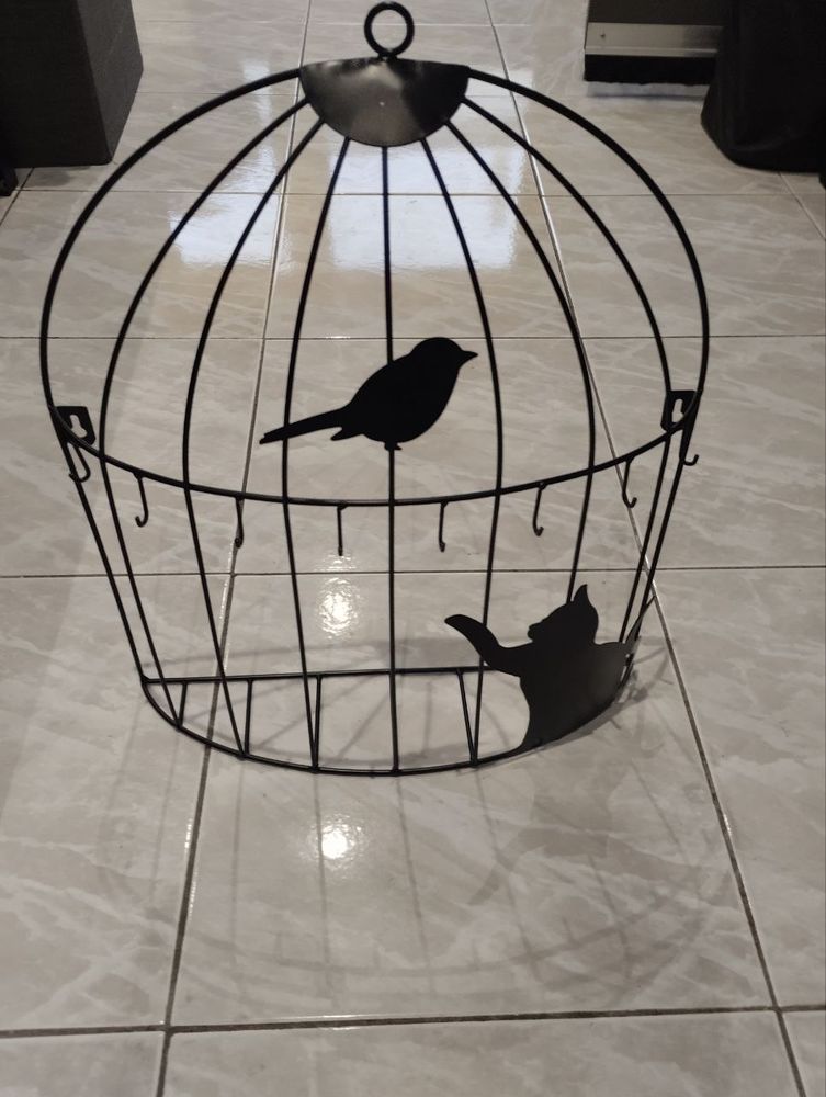 Porte cl� mural cage � oiseau chat 19 Reims (51)