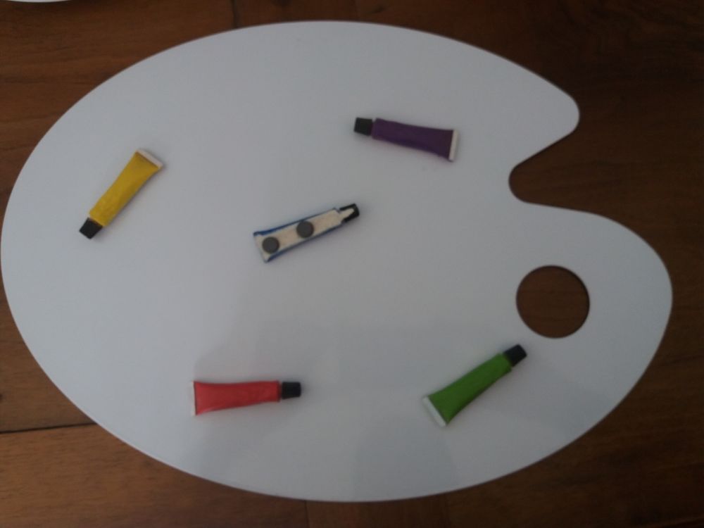 Porte photo pense b�te palette peinture 5 La Valentine (13)