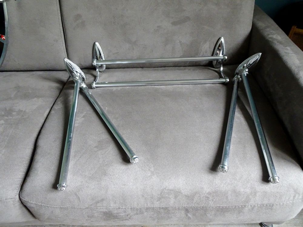 Porte serviette sortie de bain en m�tal chrom� 100 Monflanquin (47)