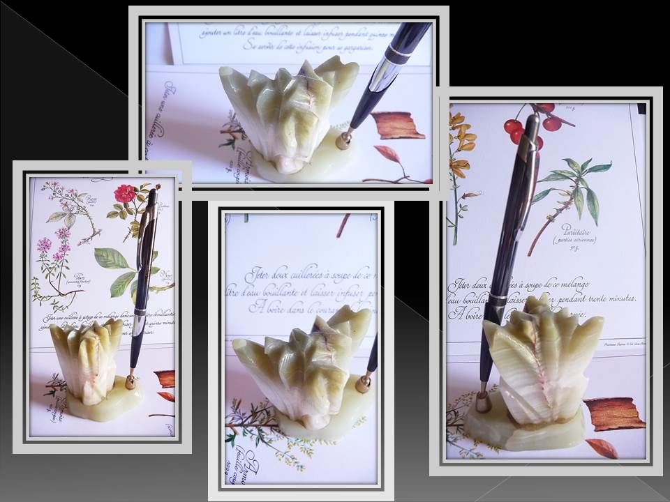 Porte stylo en pierre d'Alb�tre 20 Nice (06)