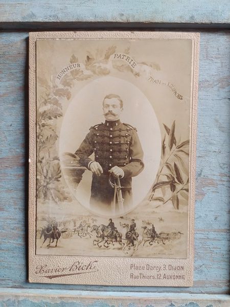 Portrait Militaire Sancerre Artillerie Train des �quipages 22 Loches (37)