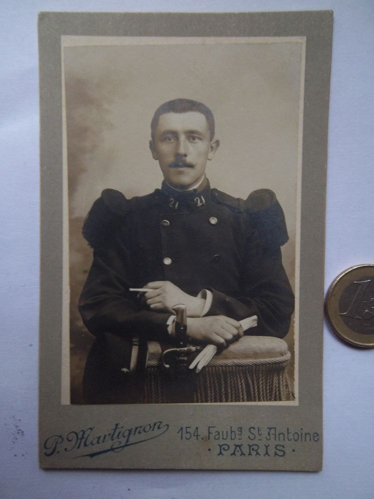 portrait/photo soldat du 21� r�giment d'infanterie vers 1900 4 Lens (62)