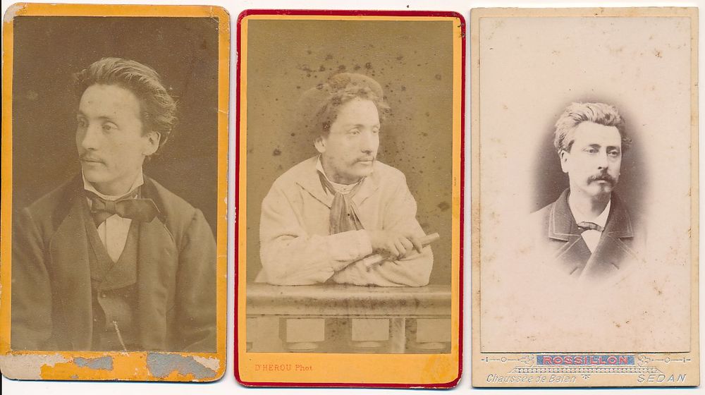 CDV Portraits de Jules Borgey Sculpteur �b�niste � Grenoble 80 Loches (37)