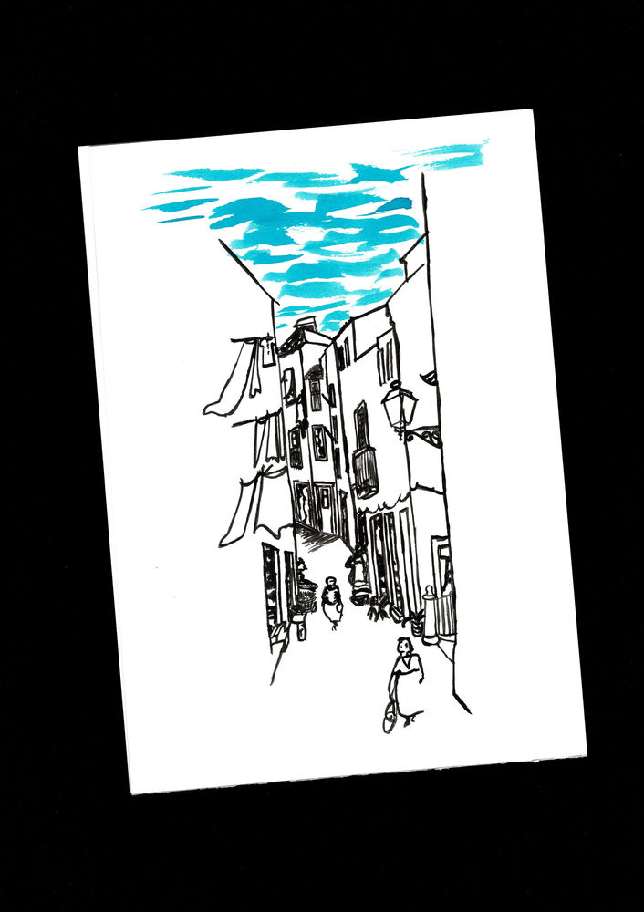 Portugal Rues Alfama: A4 Peinture Contemporain D�corative 7 Portugal