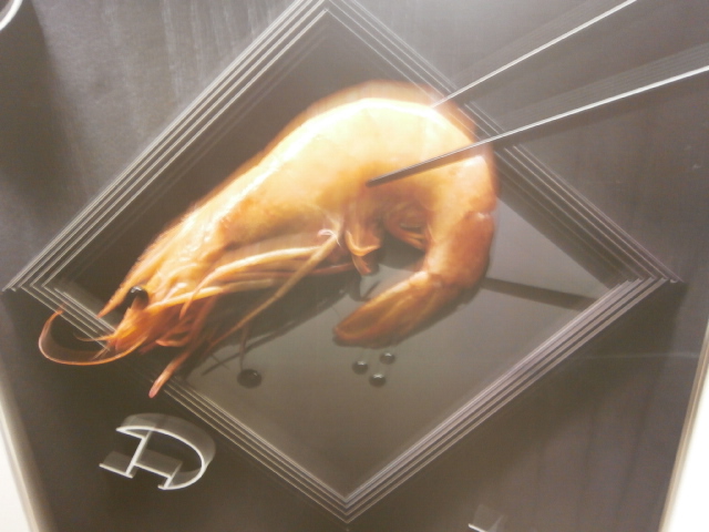 
Poster crevette avec cadre alu argent 25 Wolxheim (67)