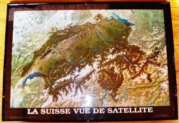 Poster : La Suisse vue de satellite 4 Monnetier-Mornex (74)