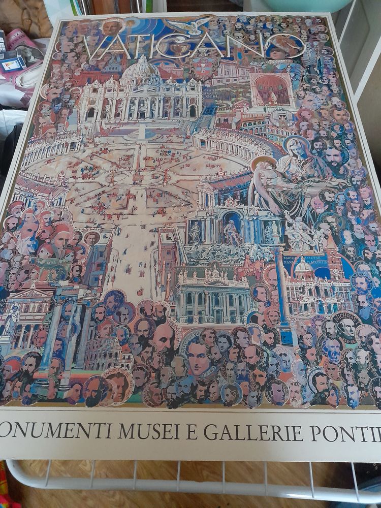 Poster du vatican et tous ces papes 60 Marcigny (71)