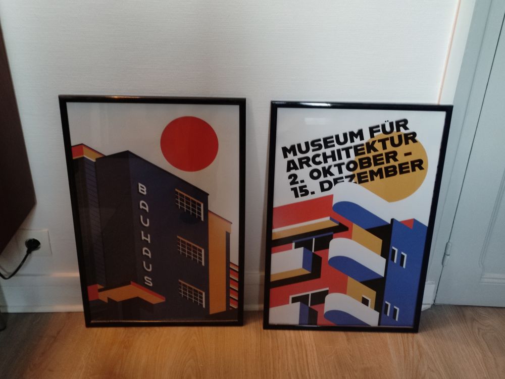  Lot de 6 posters encadr�s 160 Bourg-la-Reine (92)