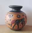 poterie petit vase en terre cuite décoré amérique du sud  7 Carnon Plage (34)