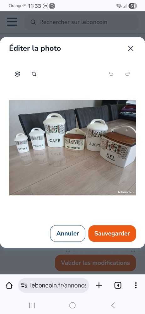 6 pots d�co cuisine 40 Bertaucourt-Epourdon (02)