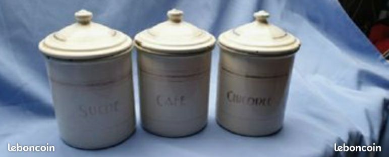 3 pots deco cuisine vintage tr�s tr�s vieux 50 Dourdan (91)