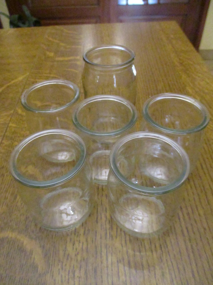 lot de 5 pots et 1 plus grand en verre 0 M�rignies (59)