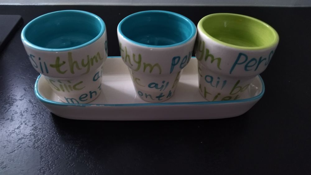 3 pots pour vos plantes aromatiques lors de barbecue. 10 Ostricourt (59)