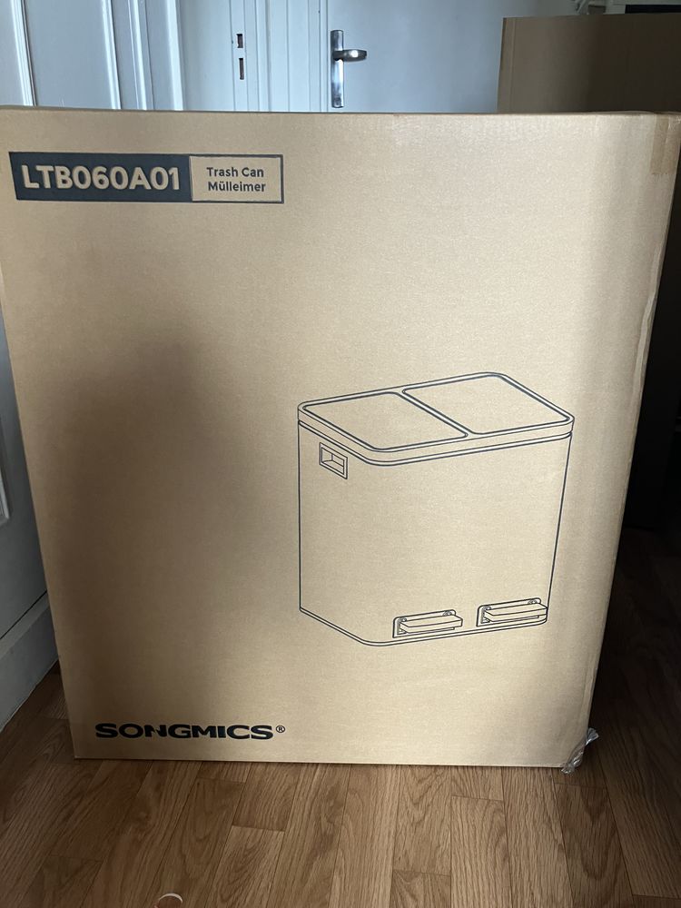 Poubelle double compartiment - NEUF- 2 fois 30 l - SONGMICS 90 Les Lilas (93)