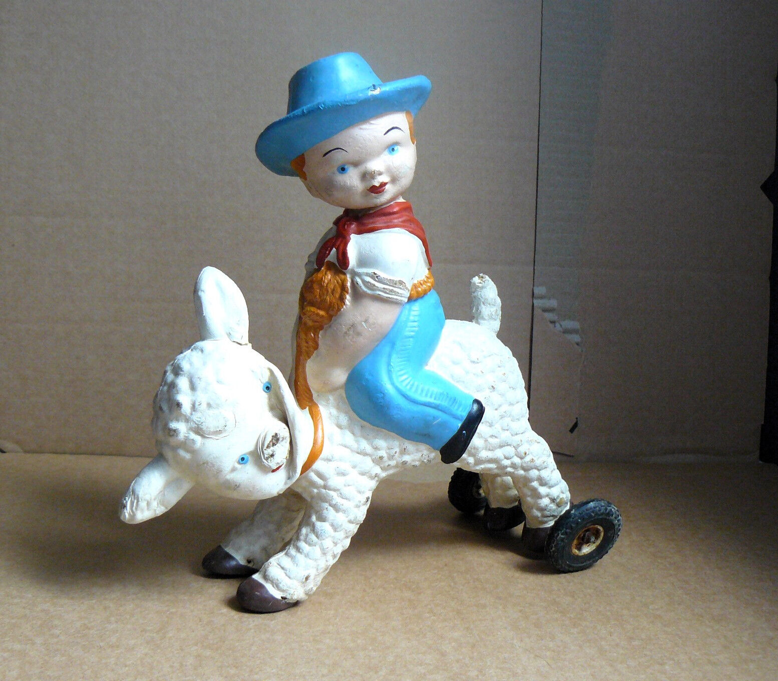 Pouet � roulettes : Cow-Boy sur mouton - Marque inconnue 8 Argenteuil (95)