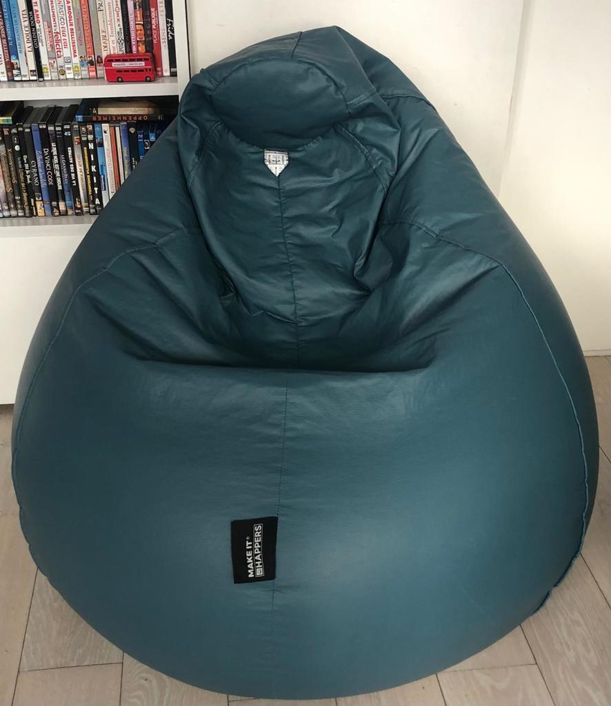 Pouf confortable en cuir synth�tique vert 35 Paris 5 (75)