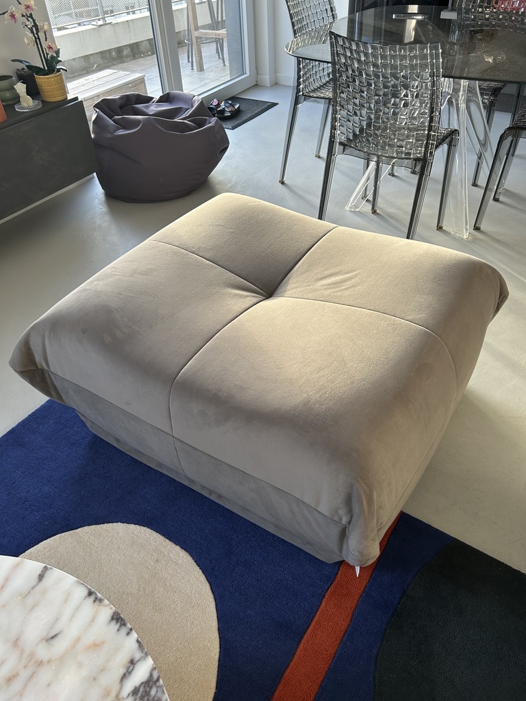 Pouf Velours SIA HOME gris 200 Thionville (57)