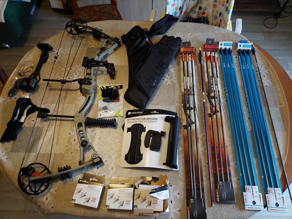 Kit arc � poulie de cible et de chasse 500 kaki droitier 230 Castres (81)