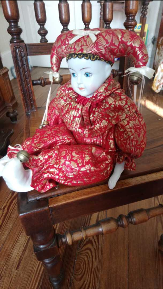 Poup�e Arlequin en porcelaine ann�es 1980 18 Valence (26)