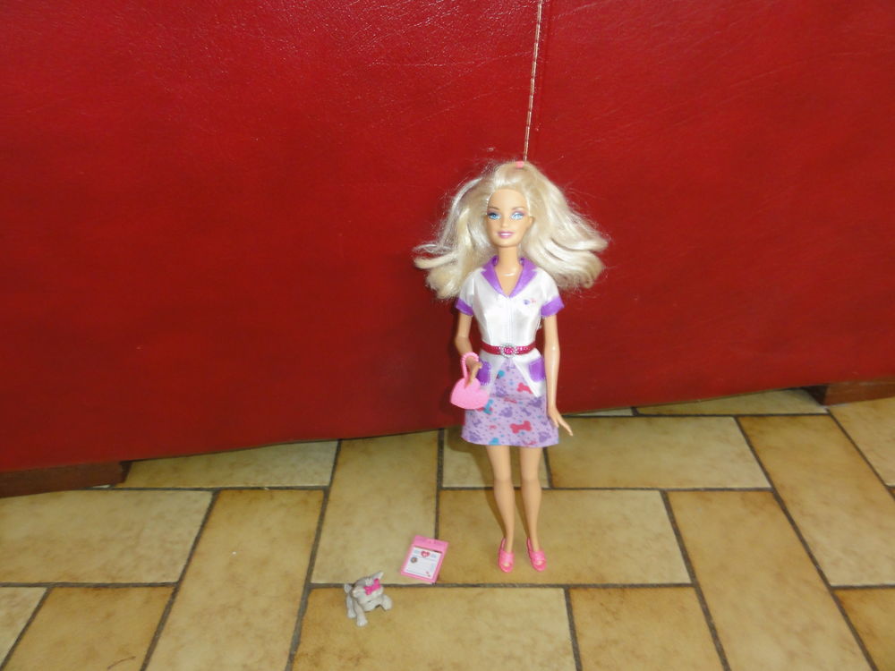 Poup�e Barbie V�t�rinaire en parfait �tat. 6 B�gles (33)