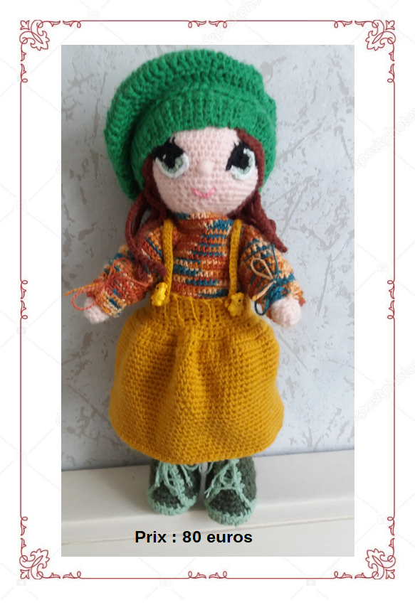 Poup�e au b�ret CROCHET AMIGURUMI 80 Boulogne-sur-Mer (62)