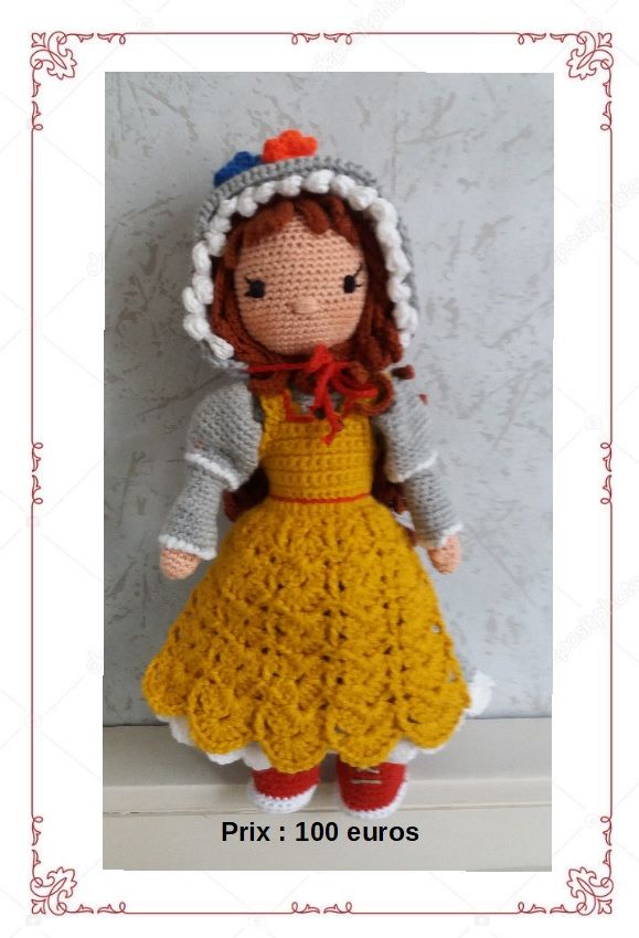 Poup�e CROCHET AMIGURUMI La Campagnarde 100 Boulogne-sur-Mer (62)