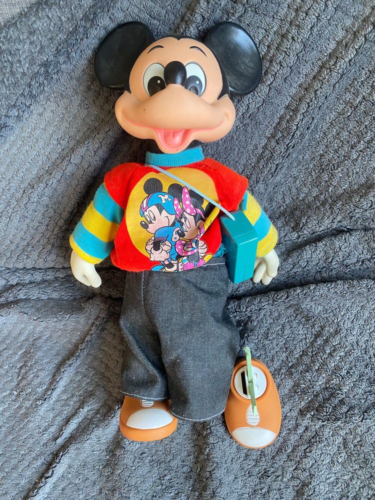 POUPEE MECANIQUE VINTAGE MICKEY JESMAR DYSNEY 1950 1960 40 Lamballe (22)
