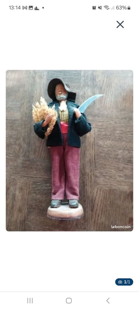 Poup�e porcelaine 32cm campagnard 15 Ramonville-Saint-Agne (31)