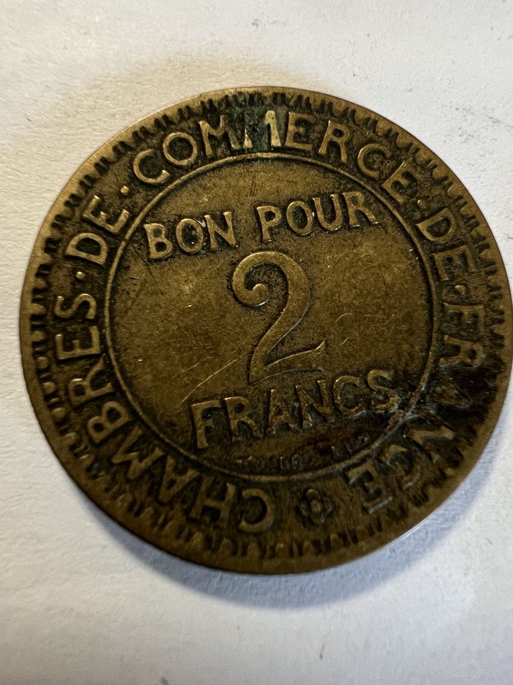 Bon pour 2 Francs 1923. 9 Pierrelaye (95)