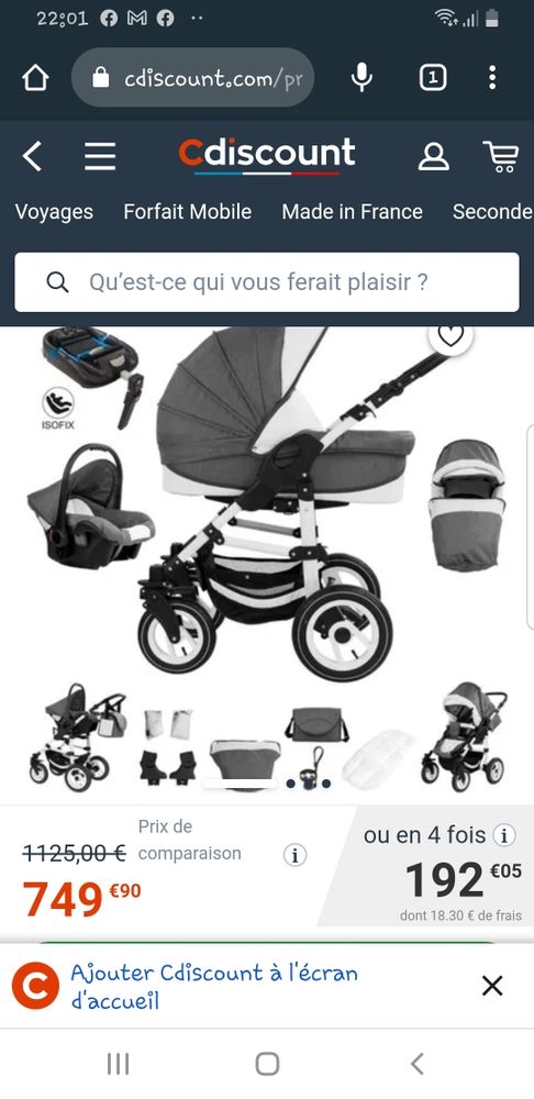 pousette trio 150 Graulhet (81)