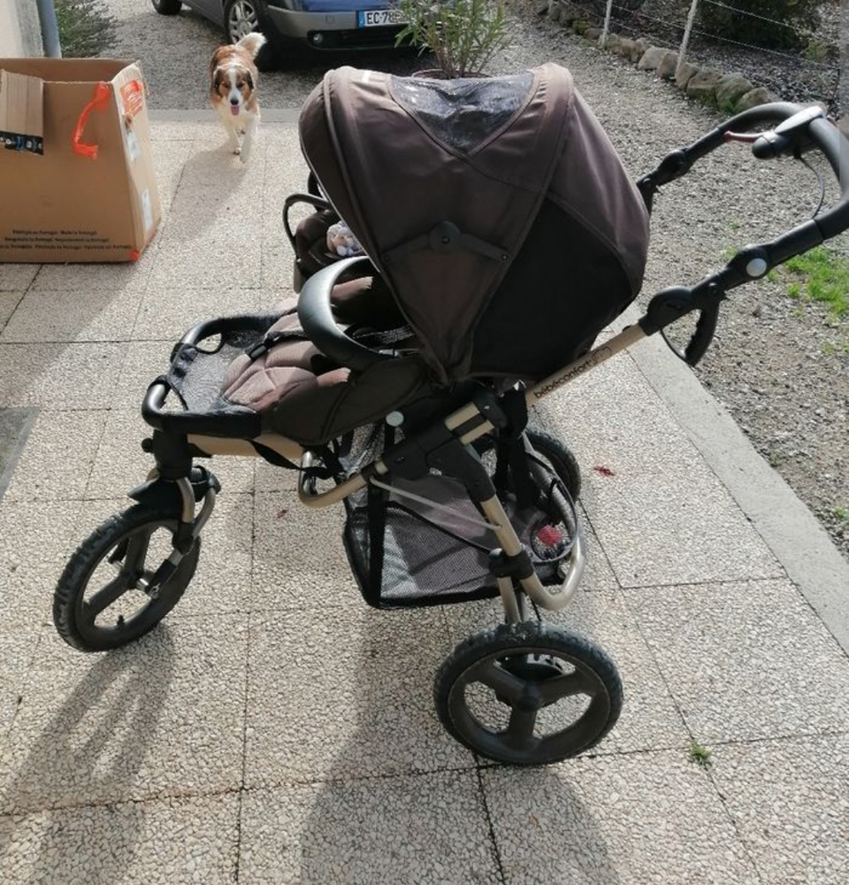 Poussette b�b� confort tout terrain mod�le � 3 roues 160 Bou�x (16)