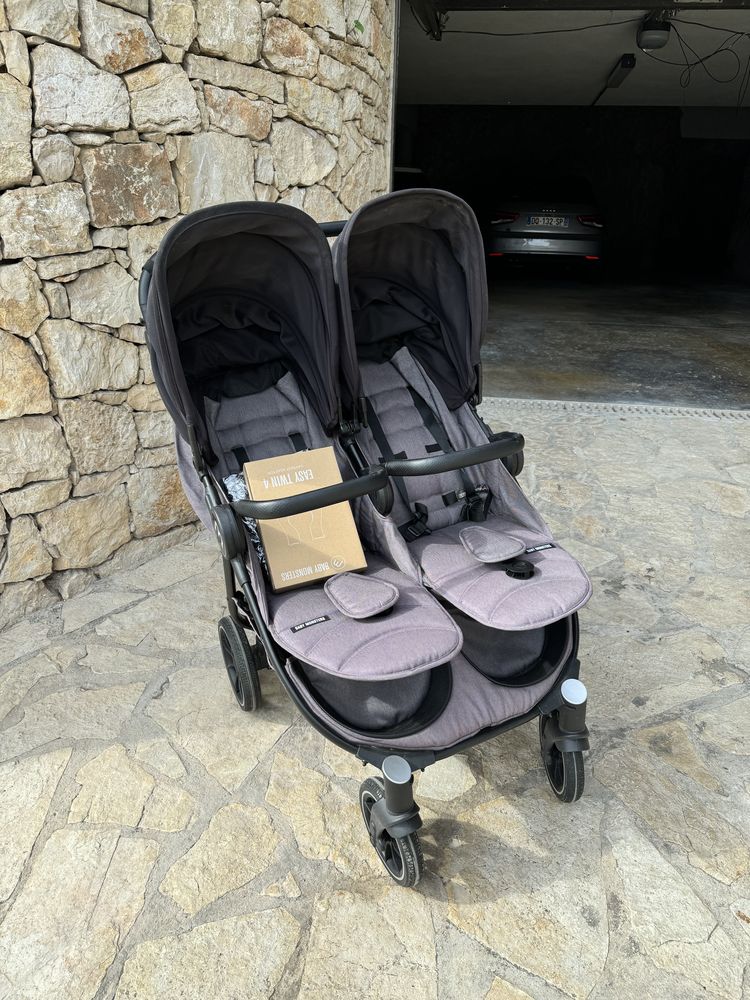 Poussette Double Baby Monsters Easy Twin 4 - Black 450 Cassis (13)