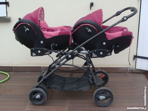 poussette double �quip�e �t�/hiver/pluie 150 Sainte-Gemme-Moronval (28)