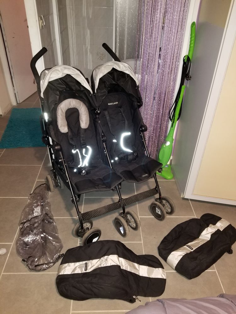 Poussette double maclaren - Poussette double tr�s bon �tat � 190 Tollevast (50)