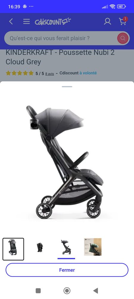 POUSSETTE KINDERKRAFT 150 Torcy (77)