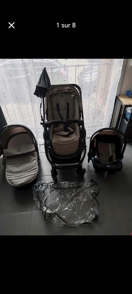 Poussette trio best friend Chicco 180 �couflant (49)