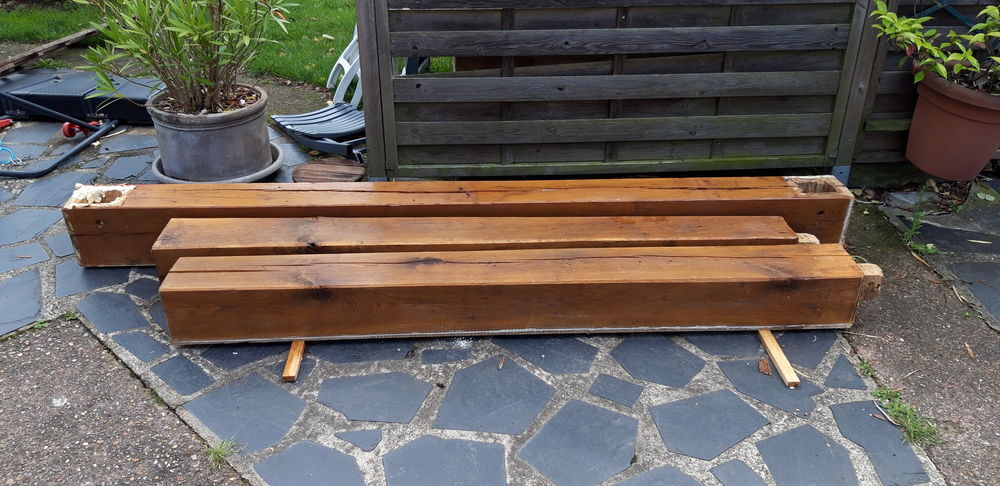 Poutres en ch�ne massif 20 x 20 cm de section 150 Darn�tal (76)