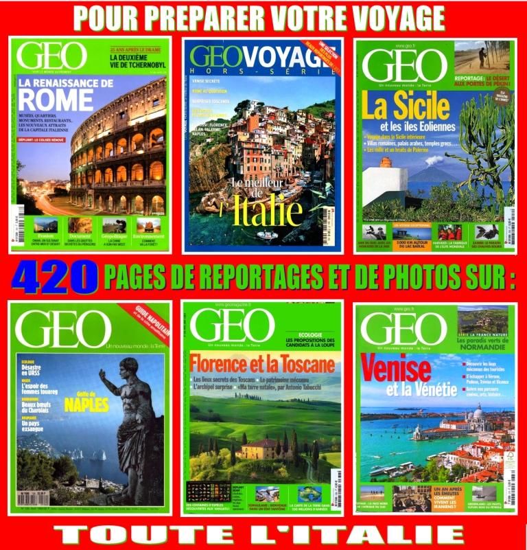 Pr�parer votre VOYAGE en : ITALIE 23 Lyon 8 (69)
