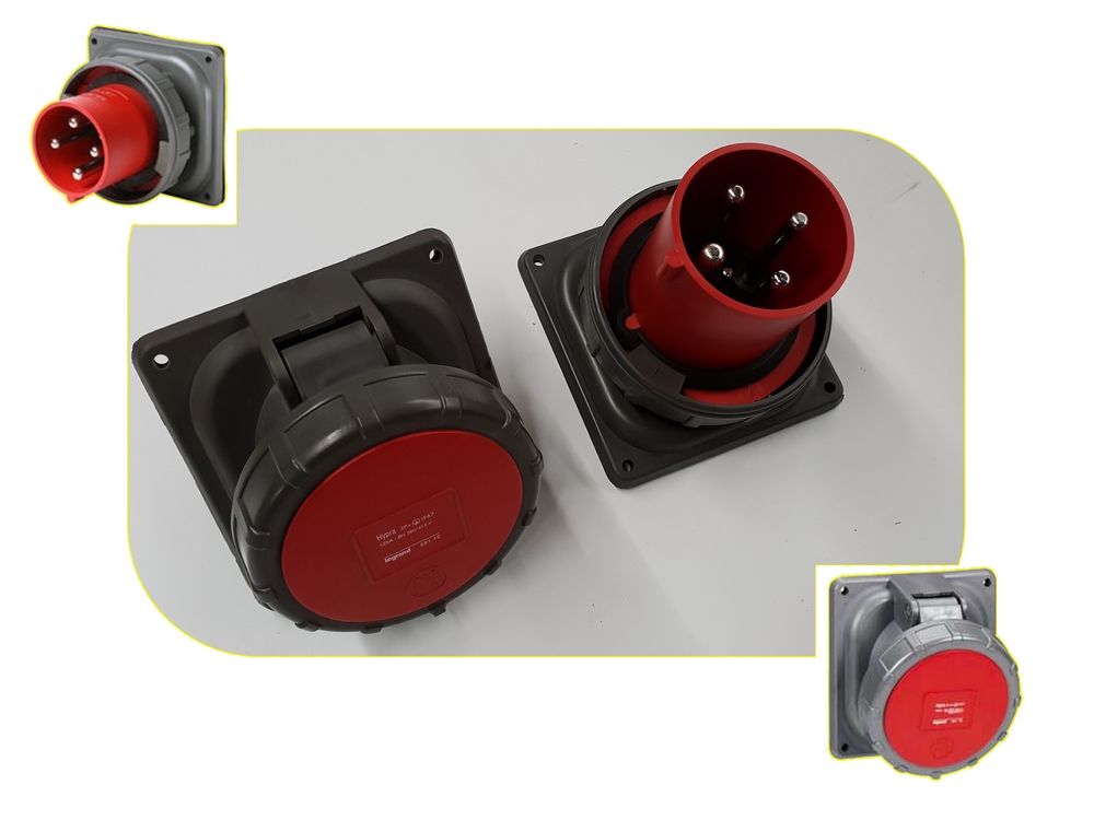 Prise fixe hypra fiche de tableau legrand 3P+T 125A 400V IP6 150 Bourseul (22)