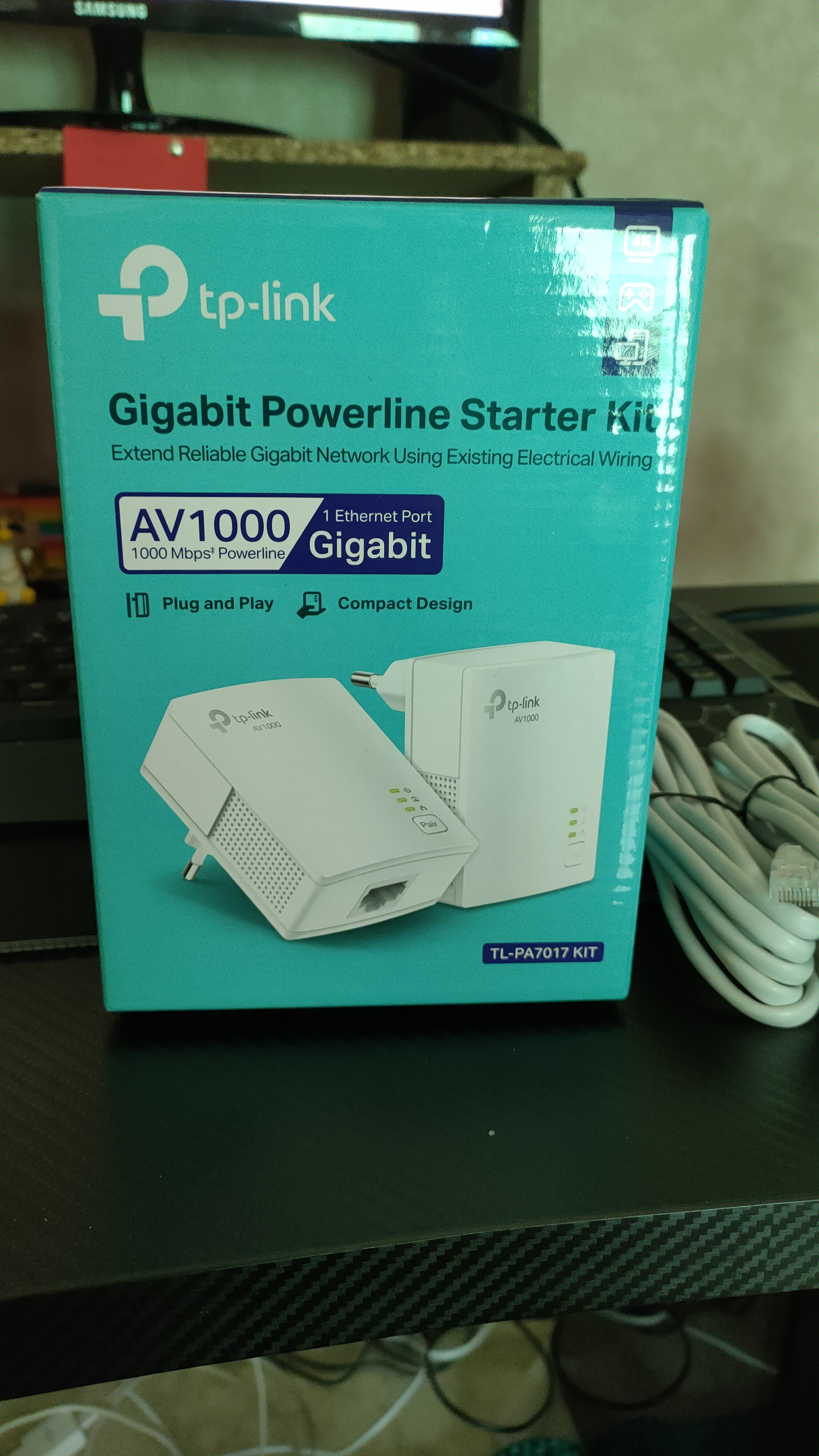 CPL Tp Link Kit de 2 CPL AV1300 Gigabit avec prise gigogne