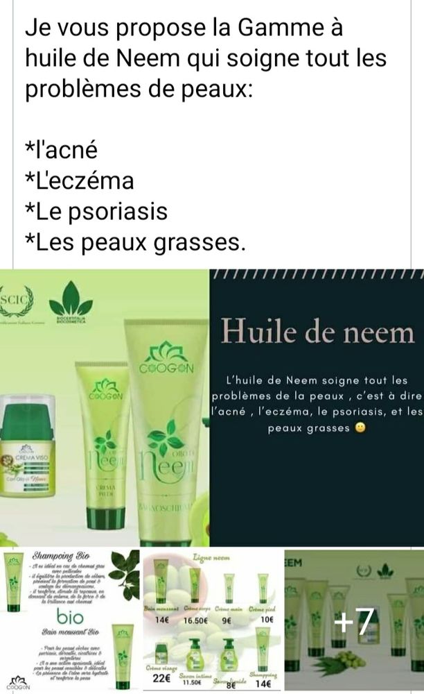 produits de la Gamme neem 100%bio. 1 Boulay-Moselle (57)
