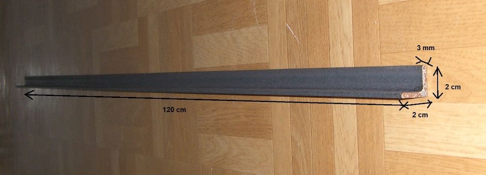 Profil� acier 120 cm corni�re �gale 2 cm 6 Balma (31)