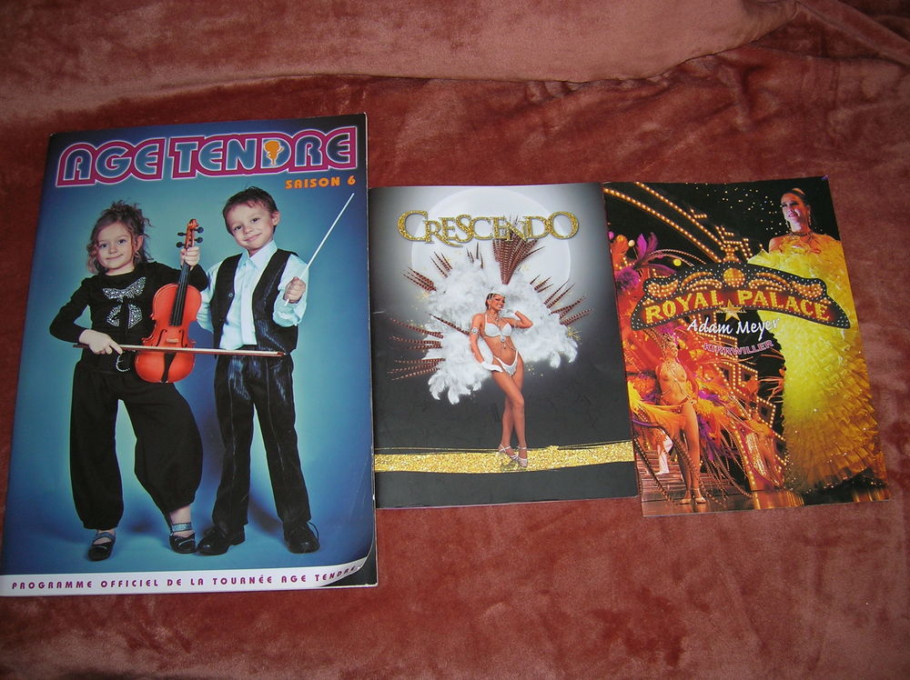 programme de la tourn�e AGE TENDRE+2 magazines Royal Palace 10 Reims (51)